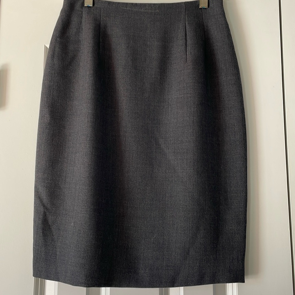Dark Grey Wool Skirt